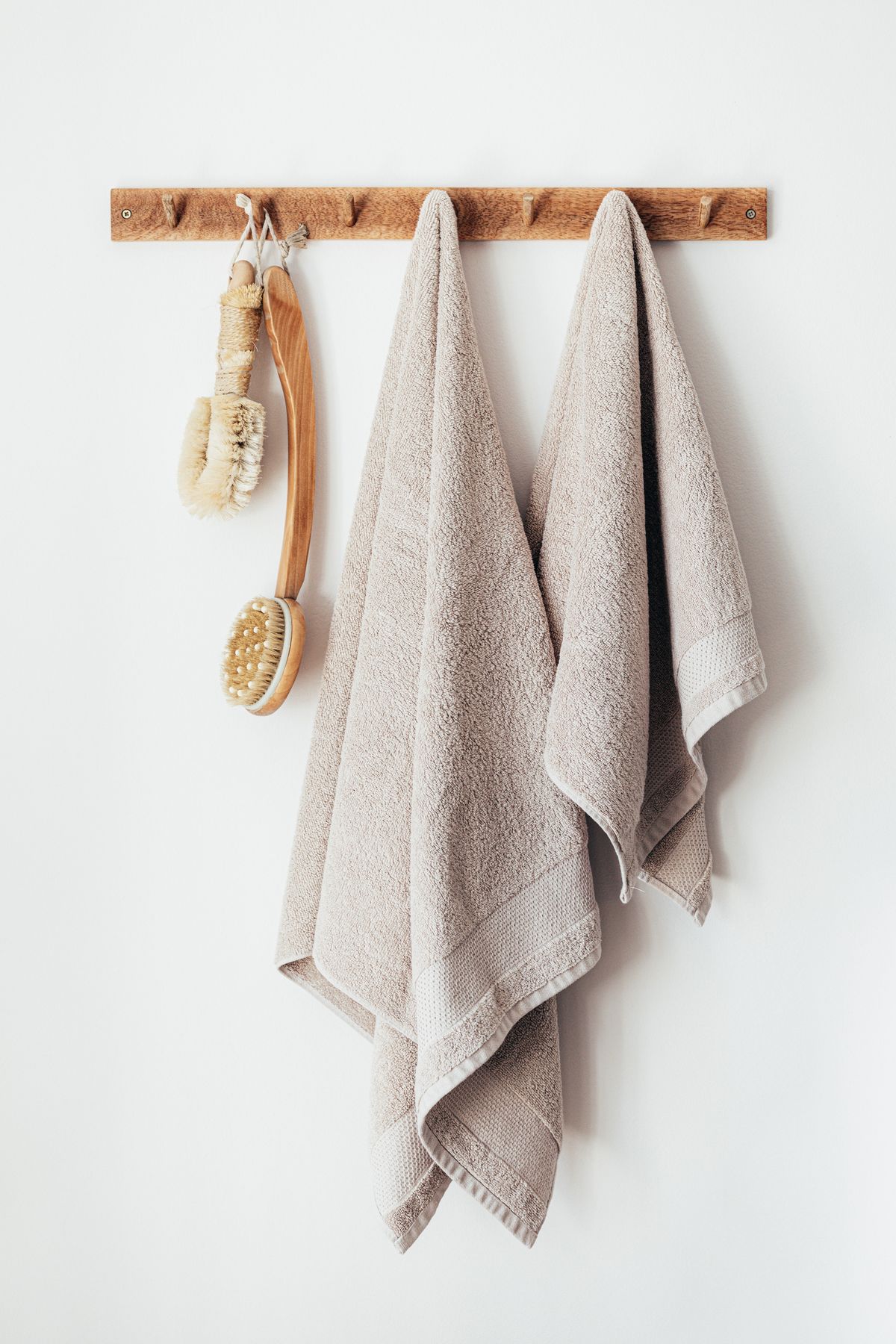 Spa towels and pampering tools at a nail salon